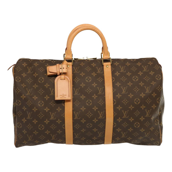 LOUIS VUITTON Monogram Keepall 50 Boston Bag M41426 LV Auth 68881 - Picture 13 of 16